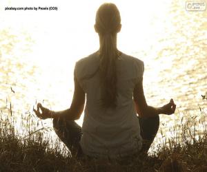 yapboz Meditasyon Yap, Kadın, Yoga
